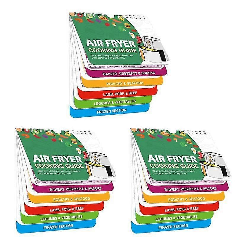 3st Air Fryer Cheat Sheet Magnet Cooking Guide Ninja, Cook Times Chart & Temp Guide