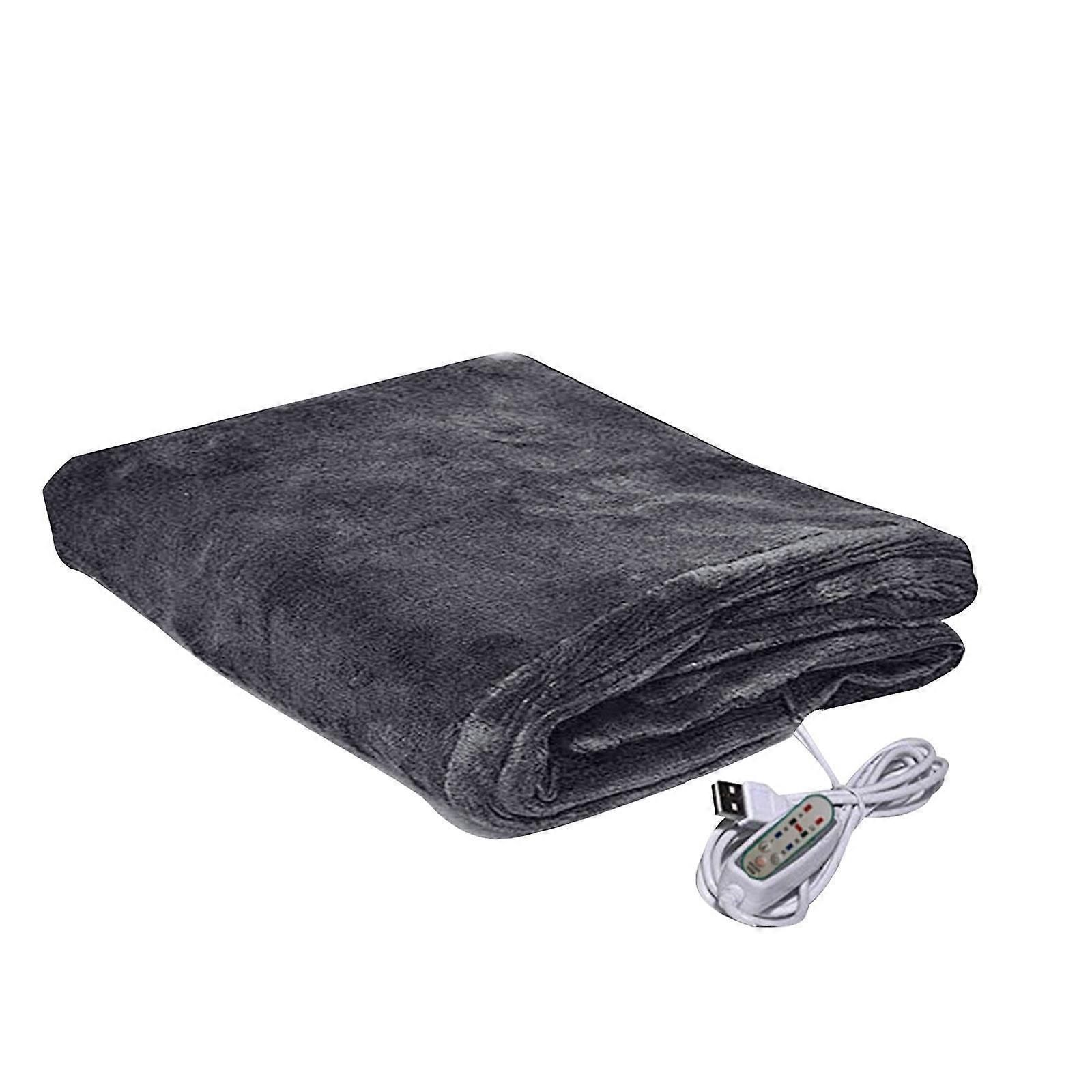 SDJMa Winter Heated Blanket Electric Throw 25" x 40" Flannel Fast Heating Blanket,3 Heat Settings, Auto Shut Off,Home Office Use Machine Washable