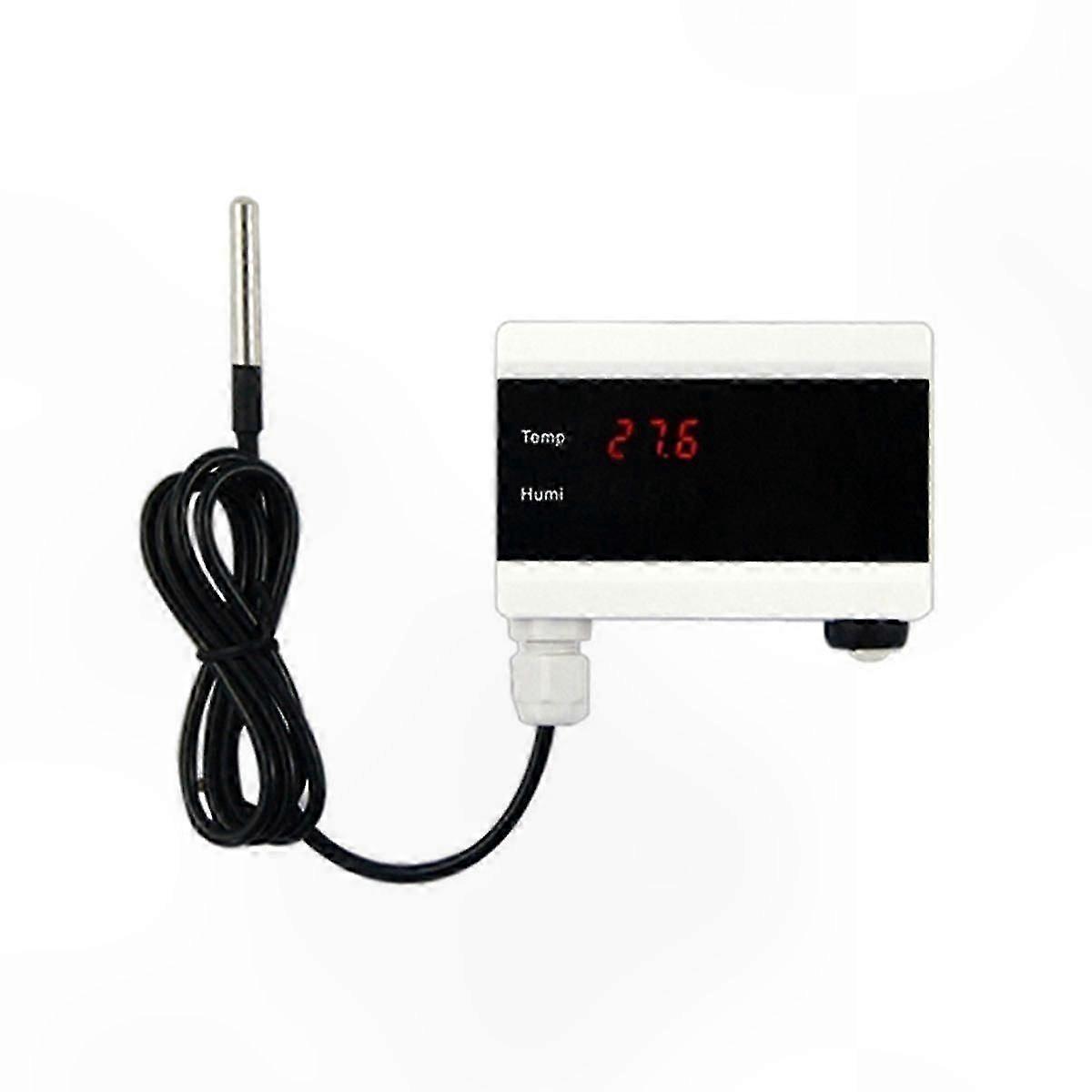 Smart Home WiFi Thermometer with Digital Display and Temperature Alerts via App Control