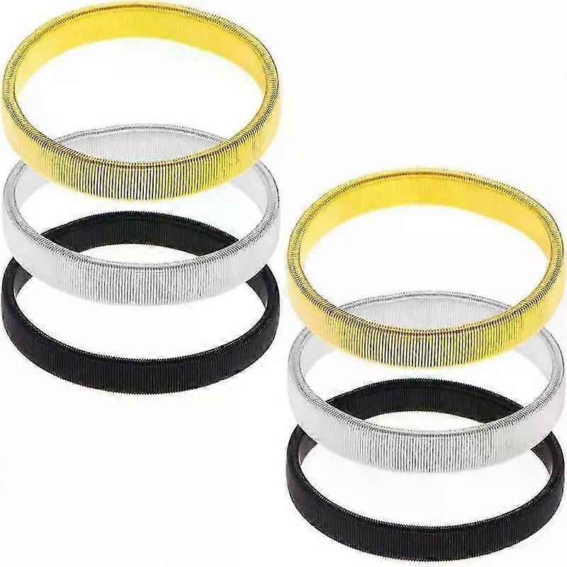 Elastiska metallhållare med halkskydd, 3 par