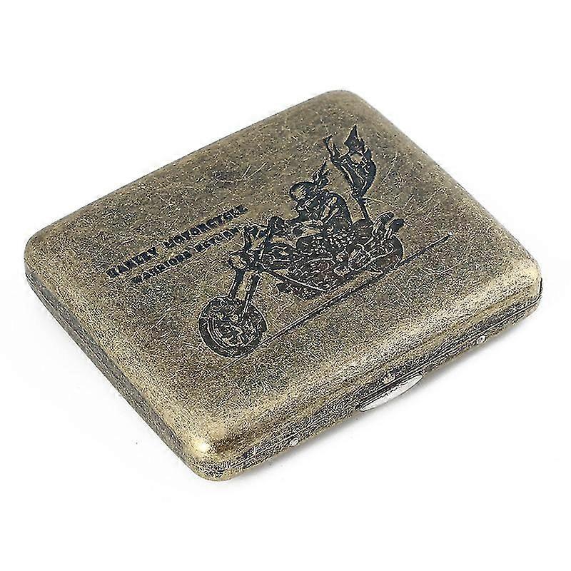 Cigarette Case Holds 20,flower Golden