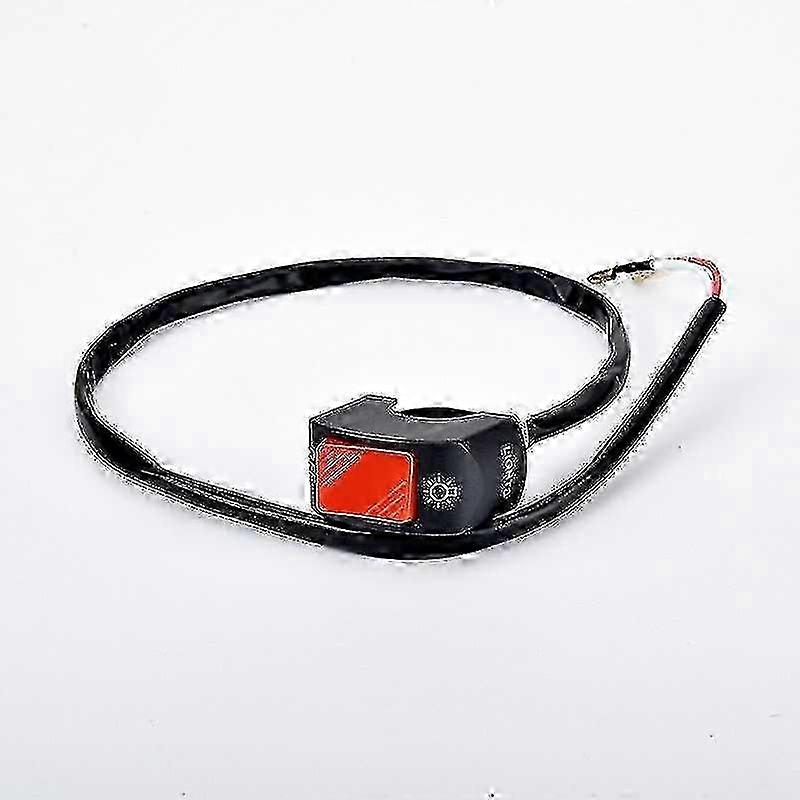 Motorcycle Handlebar Switch, Handlebar Headlight On/off Button Switch Handlebar Mounted Switch Control For Motorcycles, Motorbikes(red)