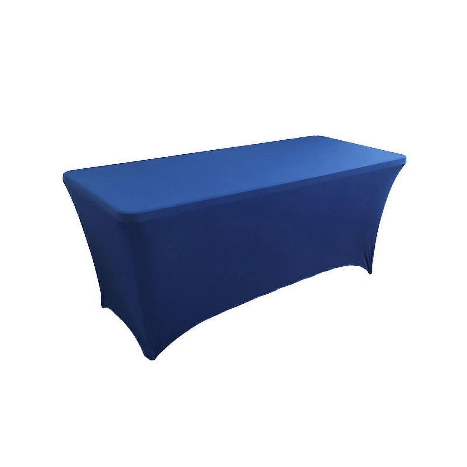 4FT Stretch Tablecloth Compatible with Rectangular Tables, Washable Spandex Table Cover for Wedding, Party, Cocktail Events