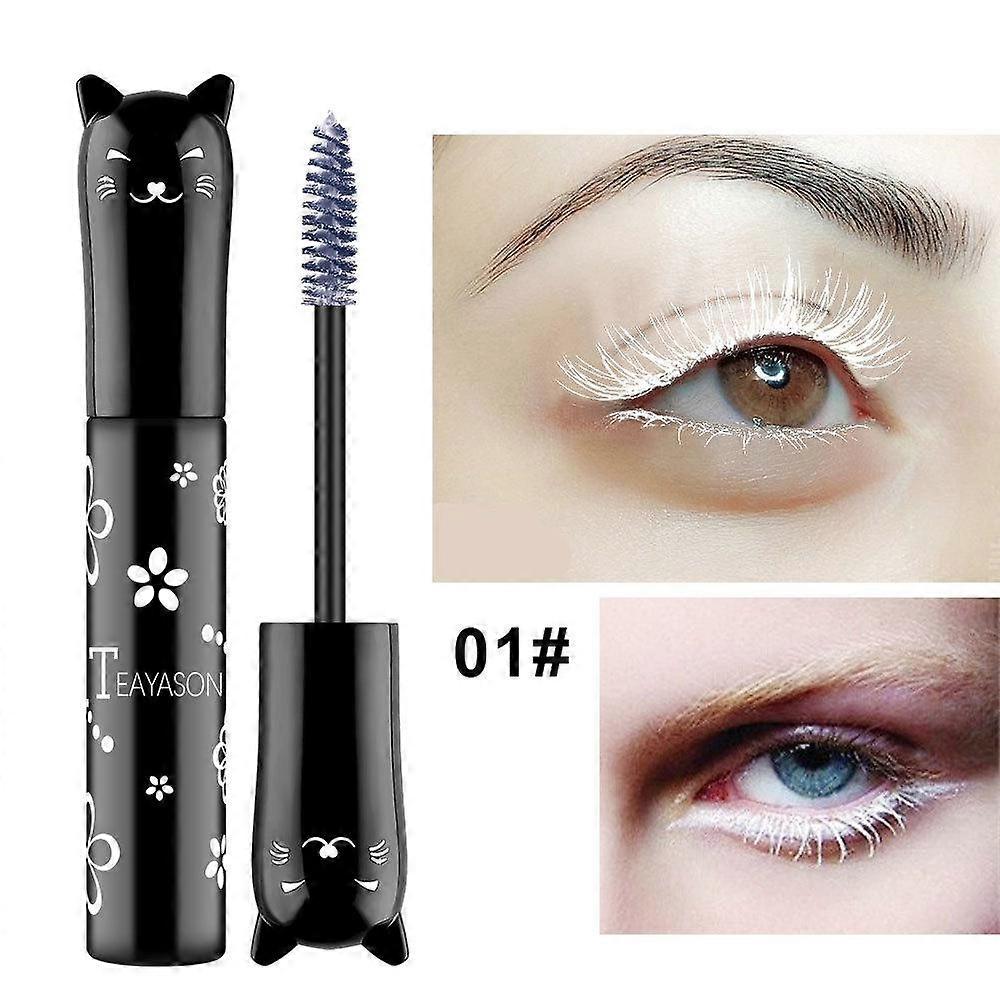 Eye Makeup Color Mascara Waterprof Quick-drying Eyelash Curling Lengthening Makeup Eyelashes Party Stage Use TSLM2
