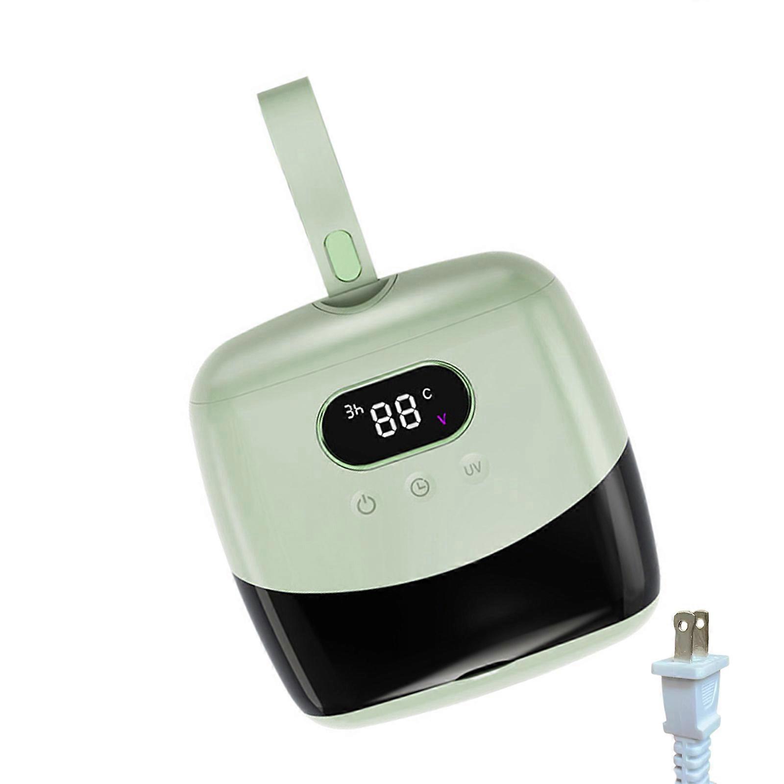 110V Portable Clothes Dryer Foldable Dryer for Laundry Electric Cloth Drying Machine for Travel Apartment Camping Home  Green