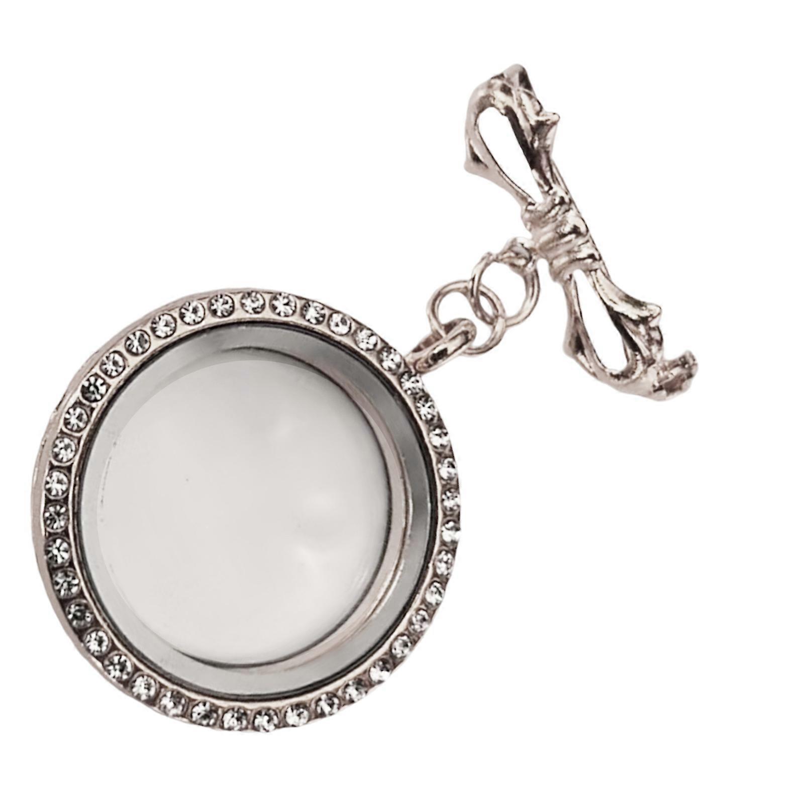 Delicate Crystals Butterfly Pin With Builts In Miniature Memory Box Versatile Formal Wear Accessory Multicolor