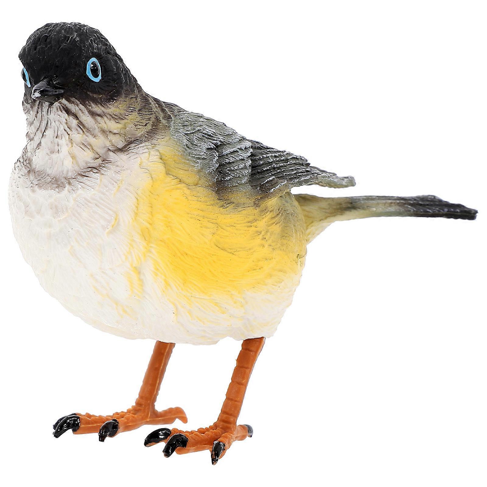 Bird Statue Desktop Bonsai Figurine For Children Cognition Model Multi-Colored 12.00X8.00X4.50CM Teaching Prop 1 Pair