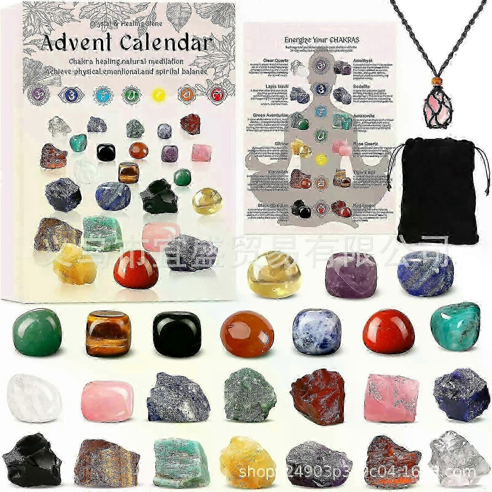 2025 Crystal Growing Kit Advent Calendar, 24 Days of Gemstones, Rocks & Fossils Gift for Kids 25-26