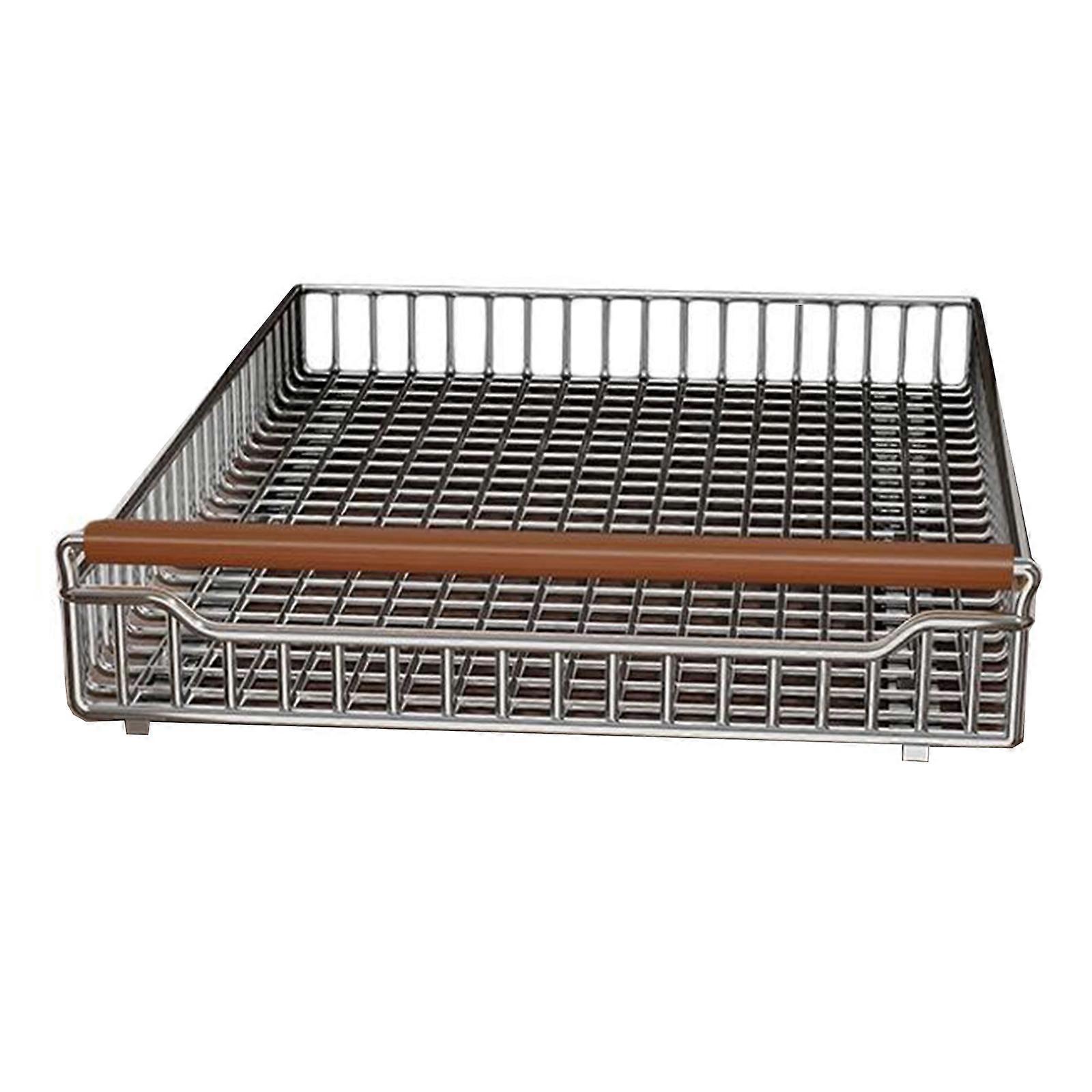 Modifiable Cabinet Storage Rack with Rustproof Metal Frame and Wood Factors Unequipped Installation Required Multicolor