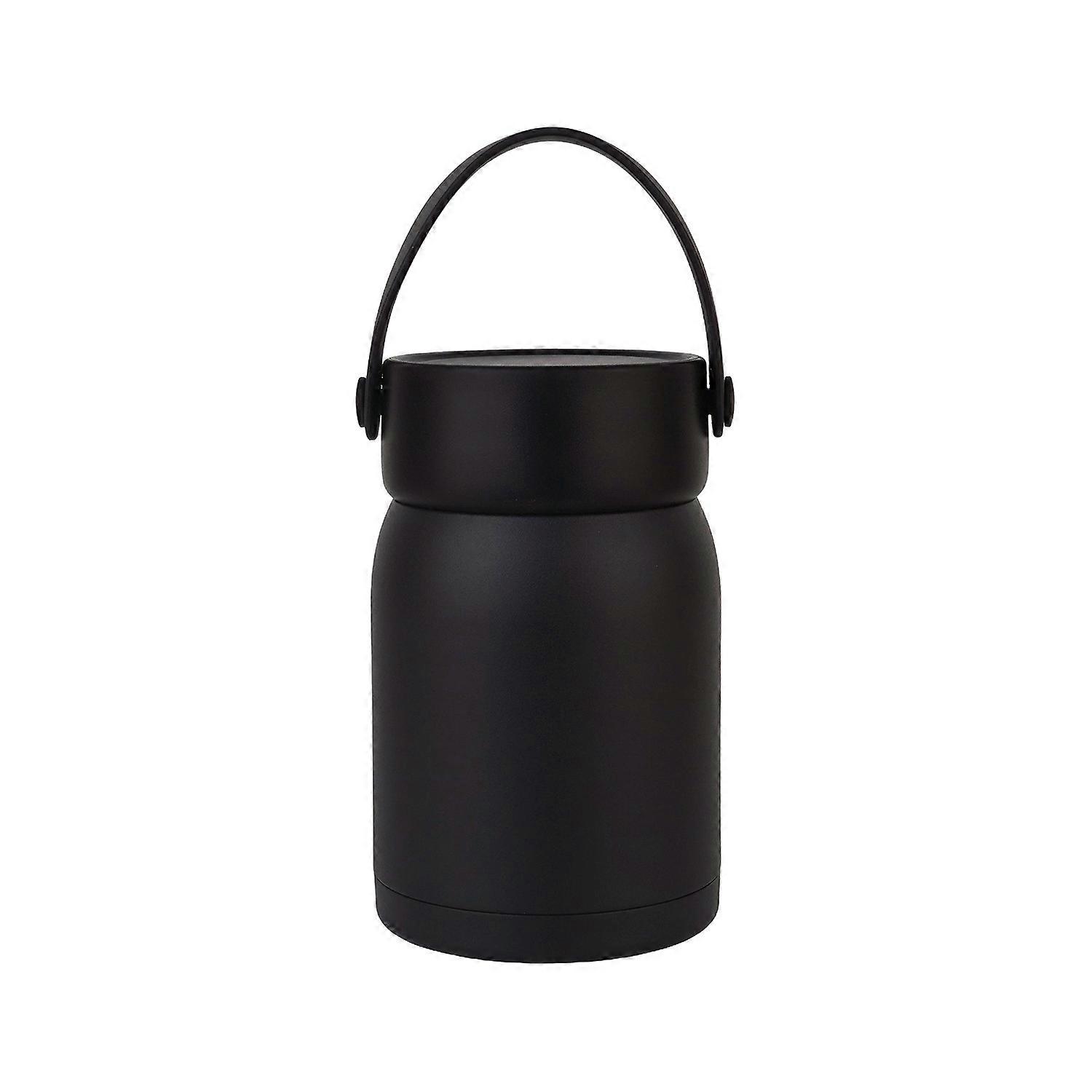 Black 700ml/24oz IDEUS Stainless Steel Insulated Mug, Portable, Suitable for Office Use, Home Use, and Students