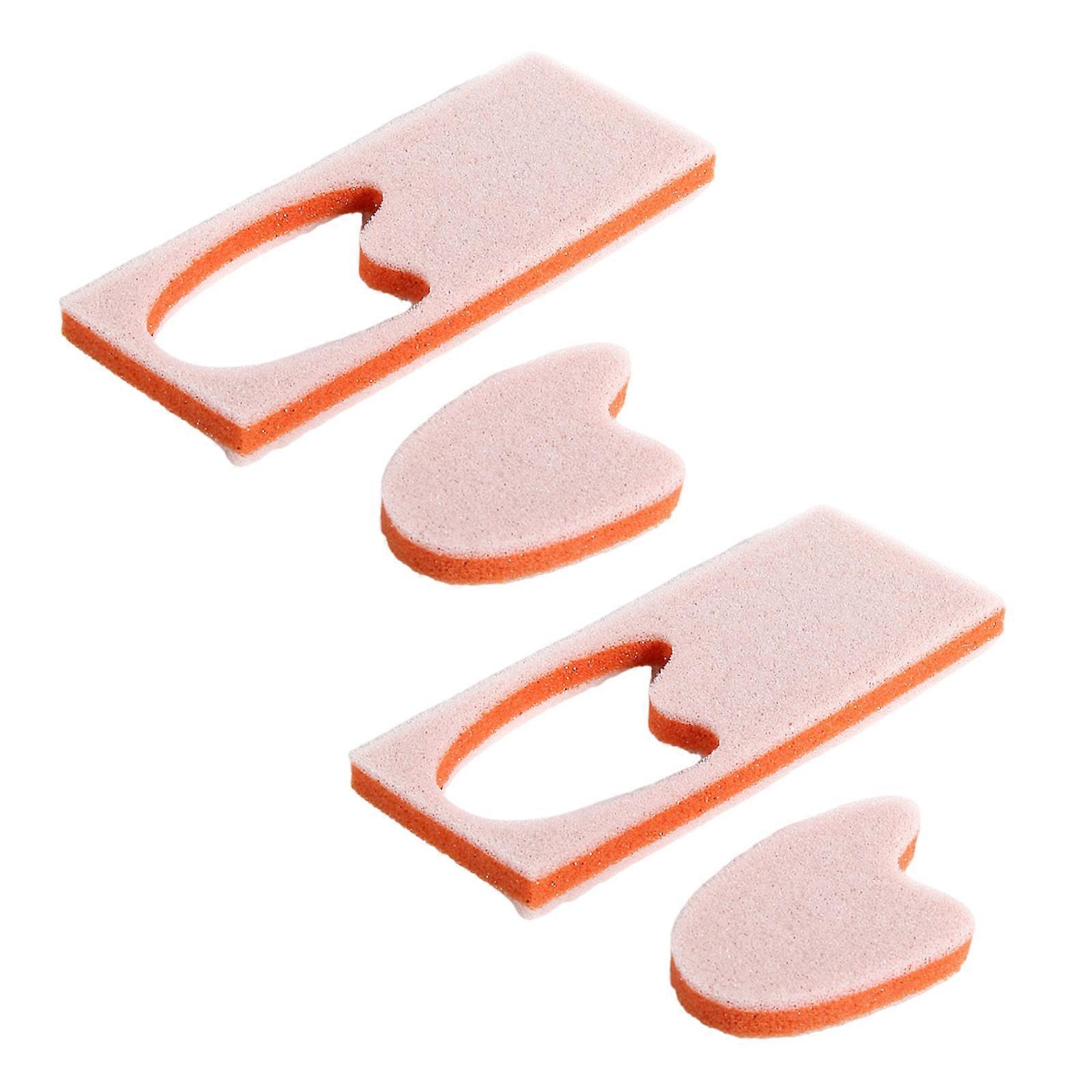 2 Twosomes Not Slip Toe Correctors Nonallergenic Spume Substance Enhances Walking Stability During Commuting Otherwise Shopping  Orange