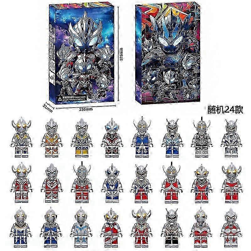 24pcs blind box Christmas advent calendar gift box Minecraft building block toys countdown small ornaments