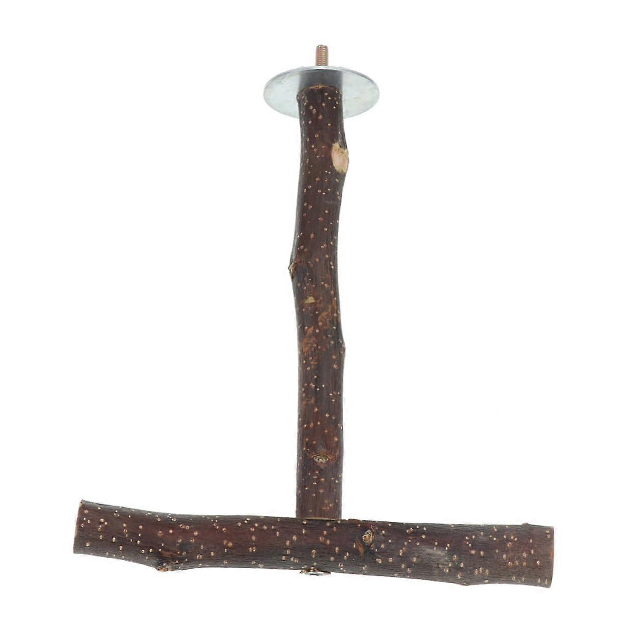 Perch Stand with Branch Design for Small Birds Balance Training and Easy Cage Attachment