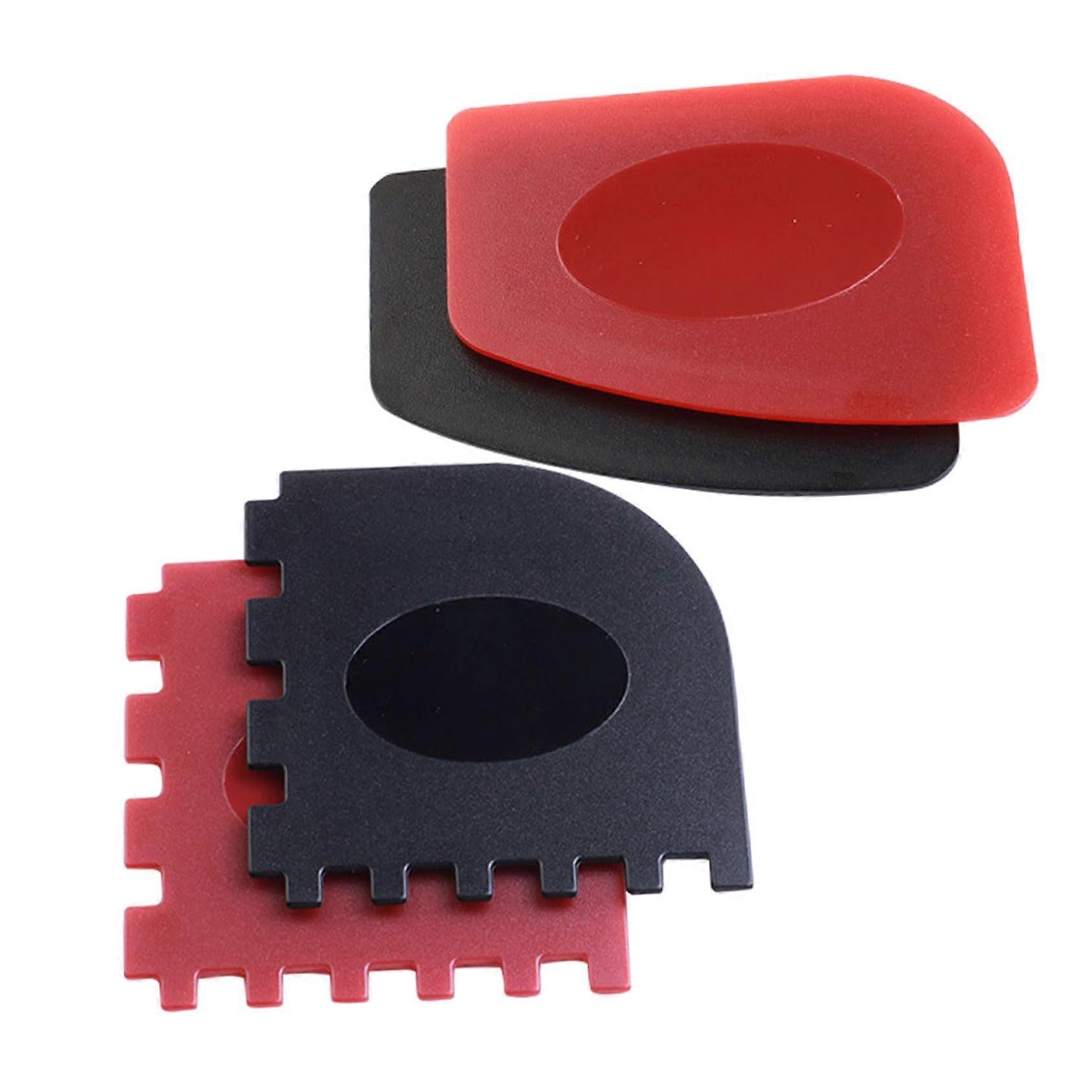 4pcs Grill Pan Scraper with Serrated and Smooth Edges, Cast Iron Skillet Cleaner for BBQ Residue