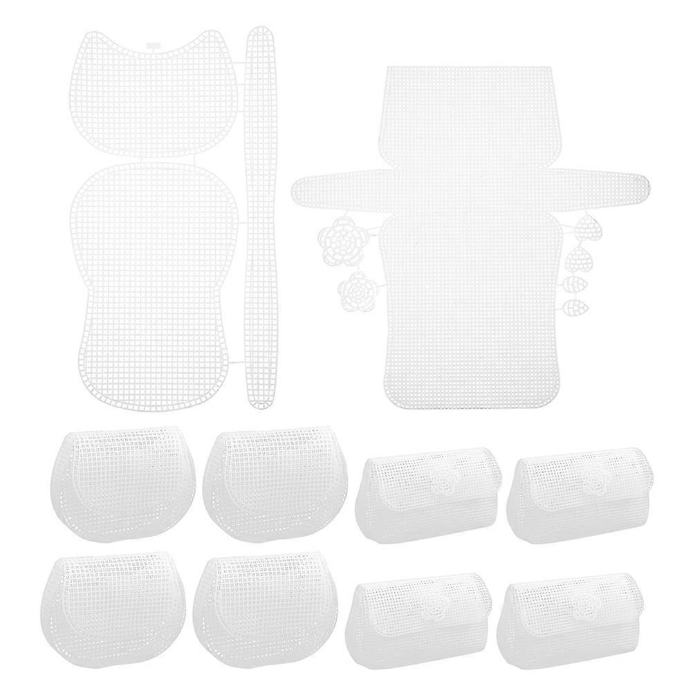 Plastic Mesh Canvas Sheets for Crafting Multi Function DIY Bag Mesh 10Sets
