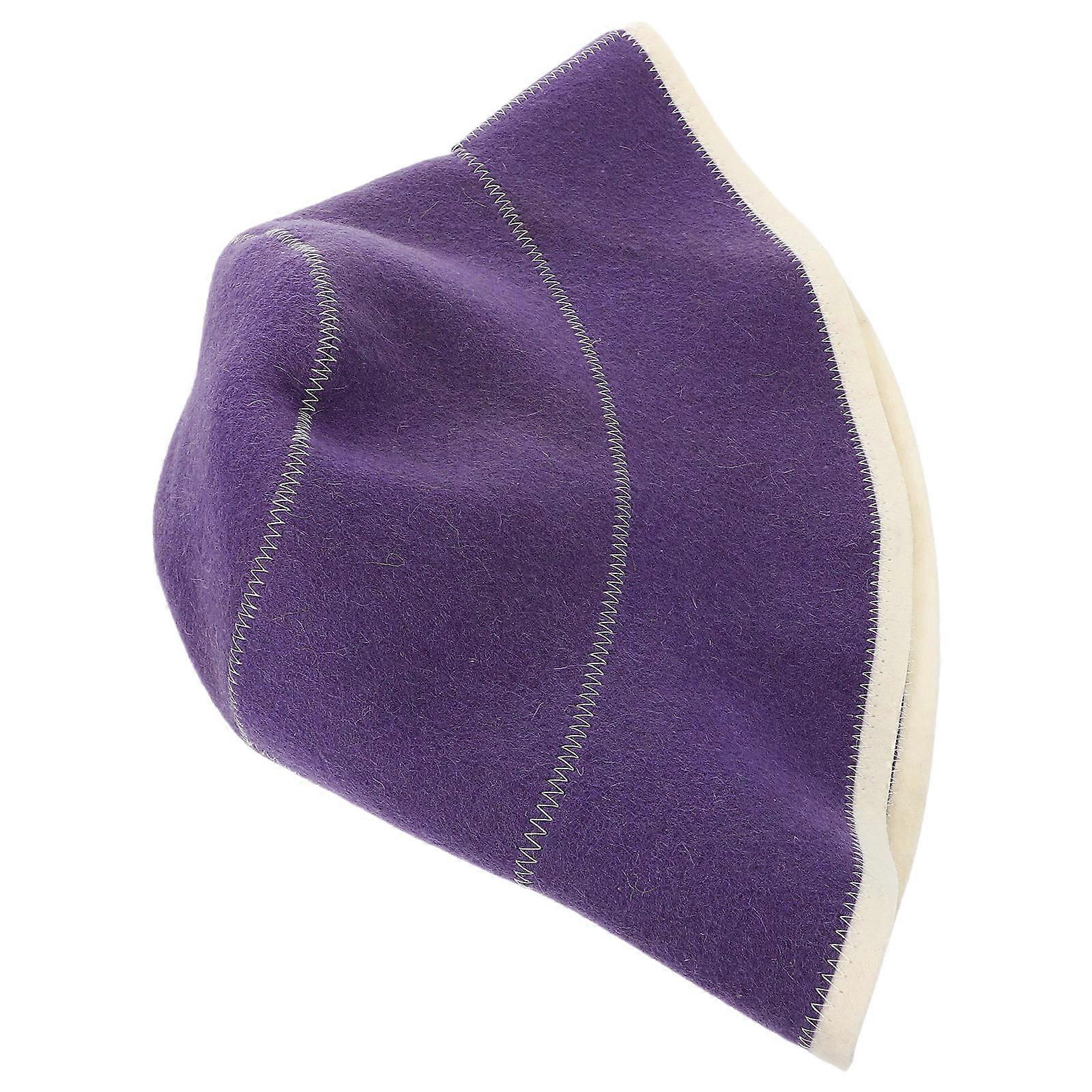 Stylish Wool Sauna Hat for Home Use with Breathable Wool Material
