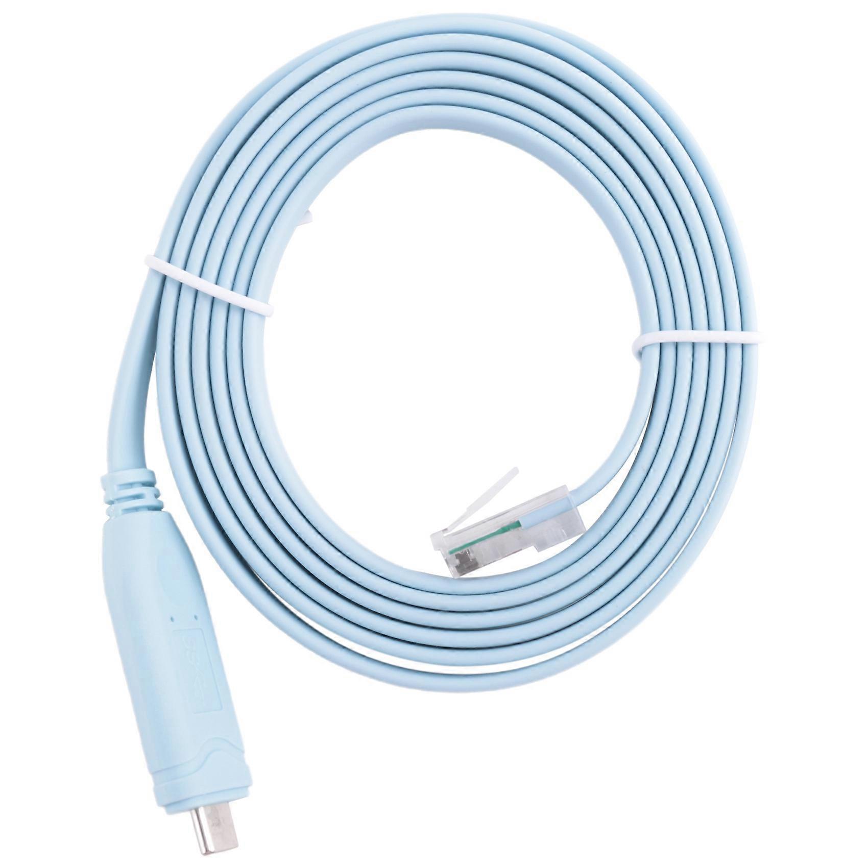 USB TO Type C Console Configuration Cable Type C to RJ45 Serial Router Debugging Cable