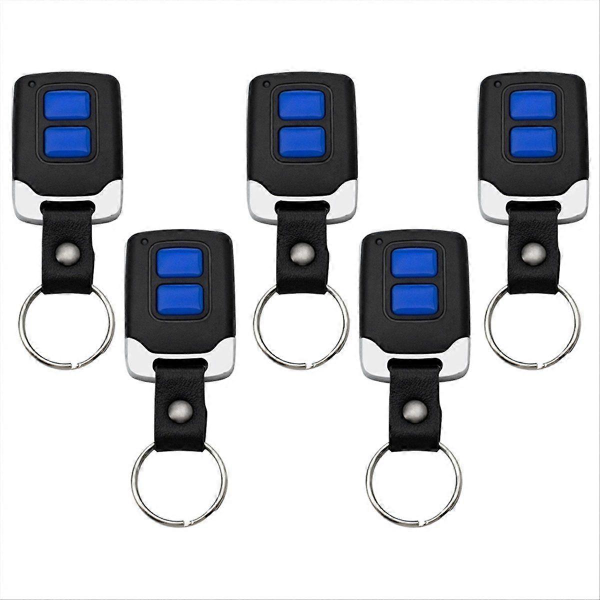 5PCS Garage Door Remote Control 433MHz 2 Keys Wireless Rolling Gate Controller with Clone Copy Func