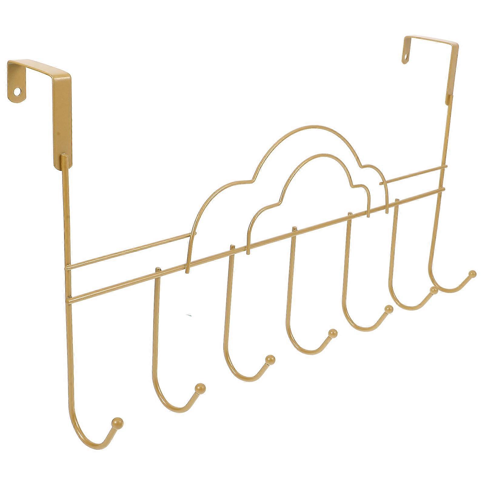 Iron Over The Door Hook Rack for Convenient Storage Use At Home