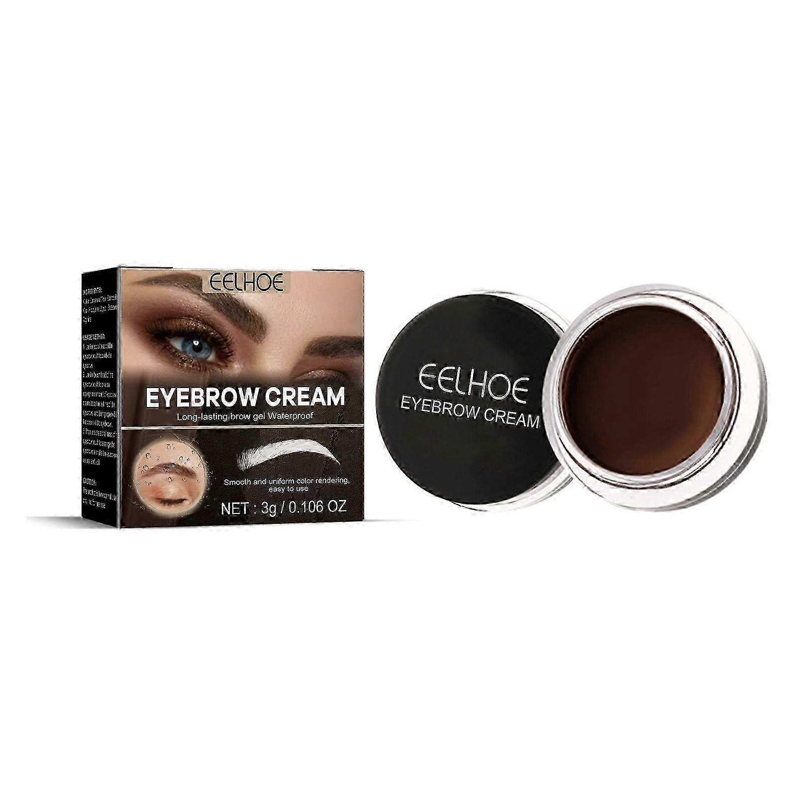 Eelhoe Eyebrow Dye (Dark Brown) Eyebrow Brush: Smooth Color Retention, Waterproof And Non-Smudge, Creating A Three-Dimensional, Long-Lasting, Natural