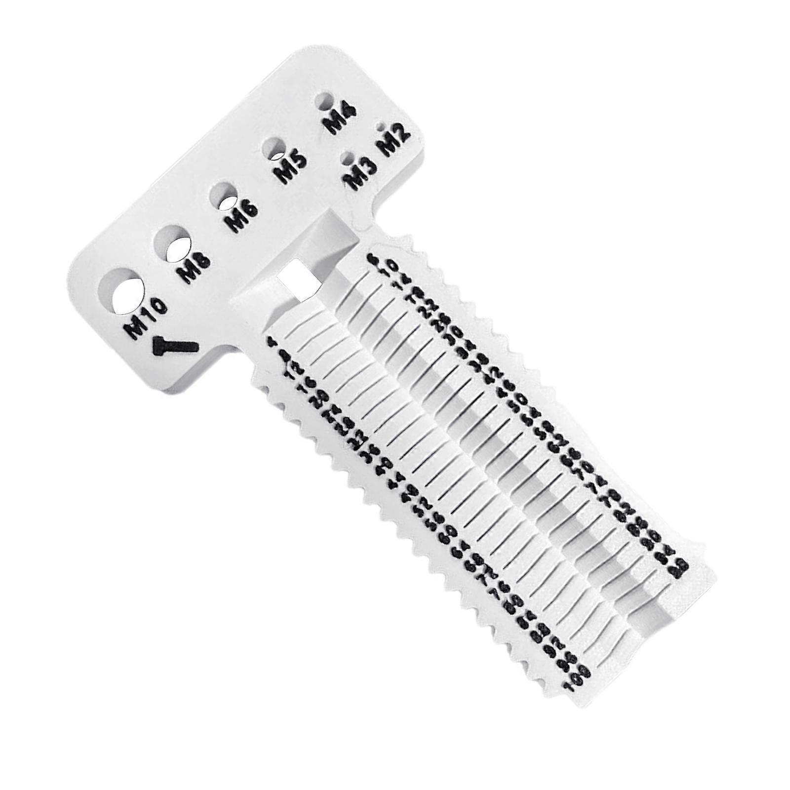 High Precisions Screw Sizing Instrument for Professional Technicians in Damp Environment Screw Gauge Measurement Tool  White
