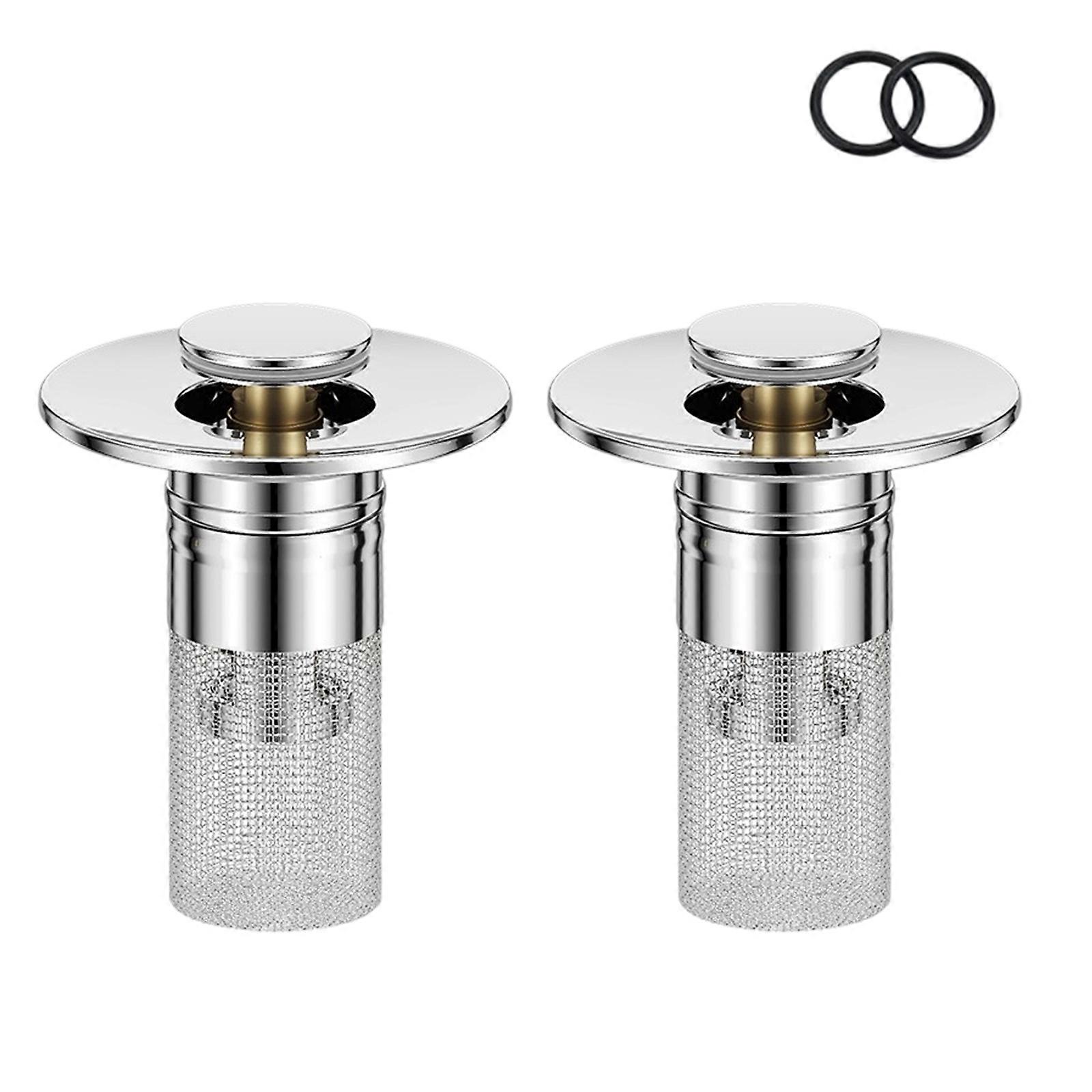 Efficient Debris Filter Popup Drain Strainer Prevents Pipe Clogging Easy Maintenance Simple Installs for Kitchen Use Multicolor