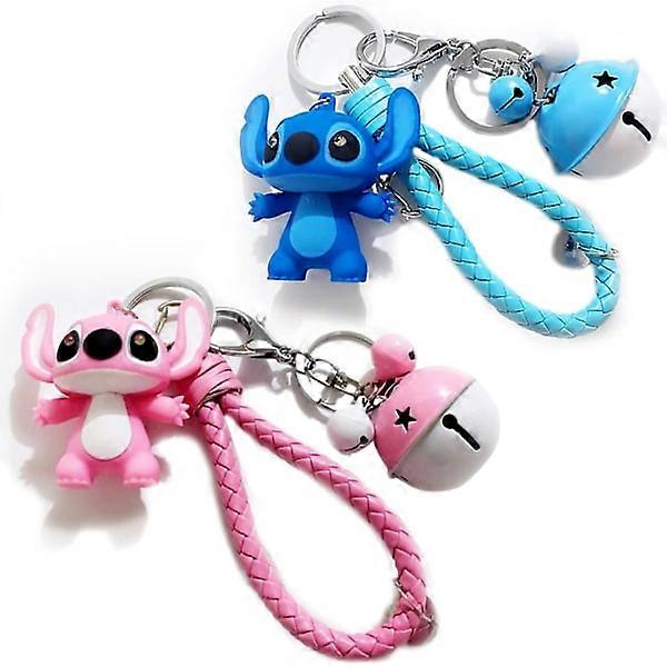 Set of 2 Stitch keychains, Lilo and Stitch keychain, Stitch keychain