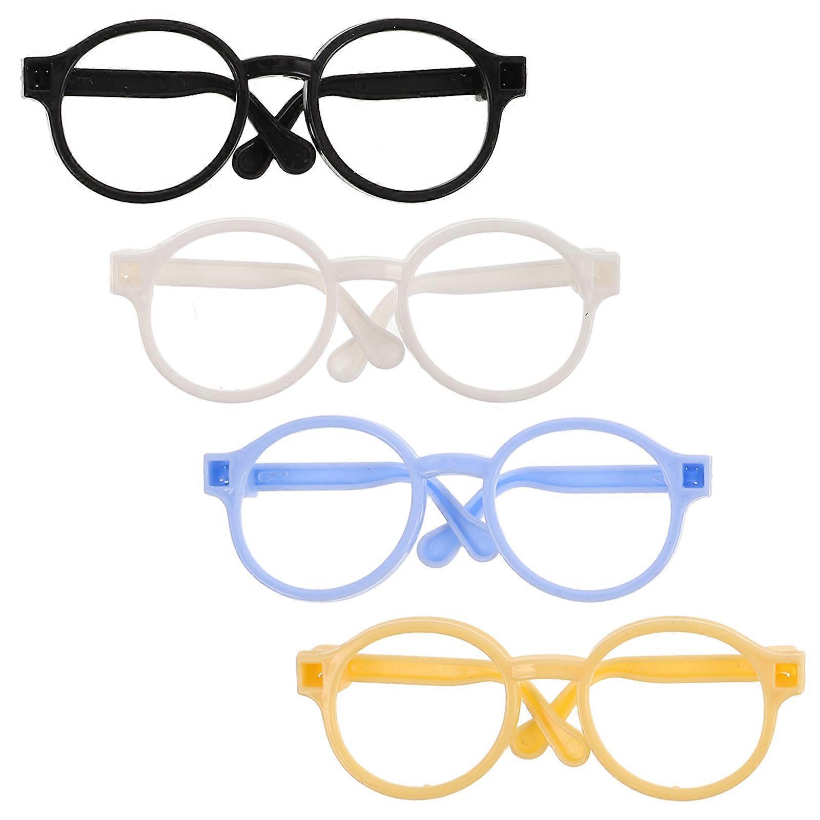 Doll Accessories Toy Glasses Frames for Creative Play 4Pcs