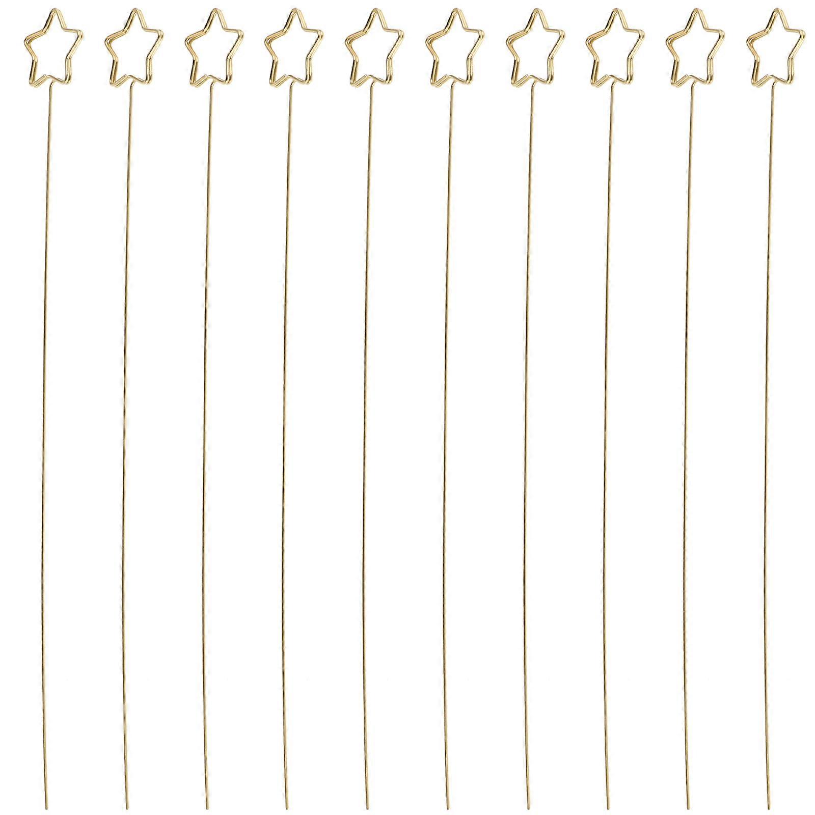 Gold Plated Iron Wire Card Holders Simple Design For Weddings Birthdays Special Events 10Pcs