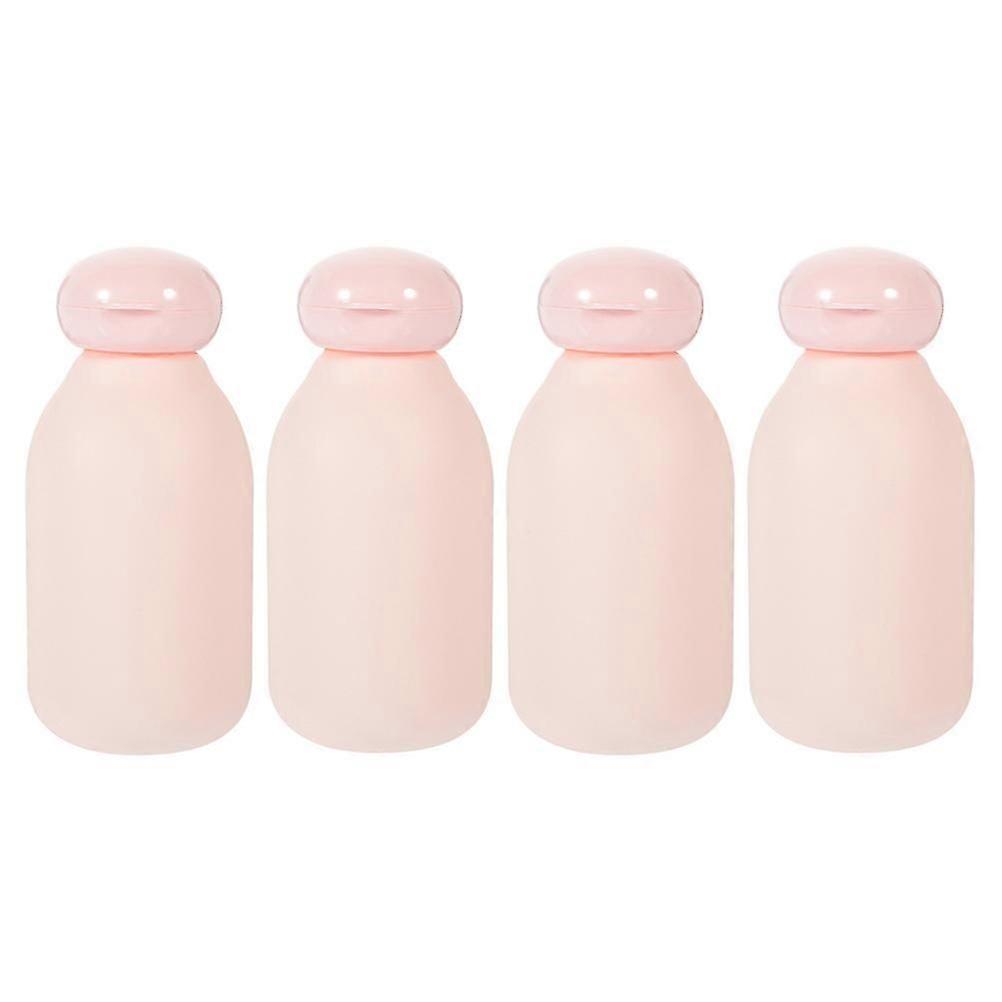 4pcs Travel Toiletry Bottles Refillable Bottles Toiletries Containers Lotion Bottles Shampoo Bottles(100ml)