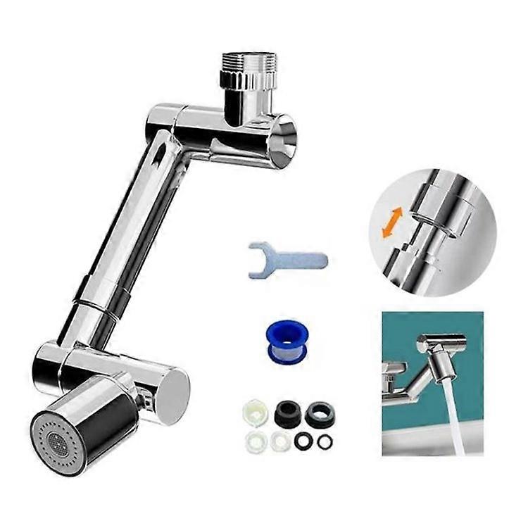 Faucet Extender 1440-Degree Rotation Telescopic Tap Aerator