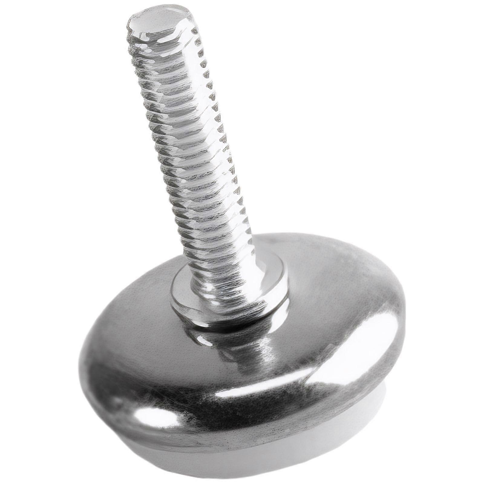 Adjustable Furniture Legs with Precision Height Adjustment for Uneven Floors, Enhanced Stability, Silver 2.8x2.8x3.7 cm