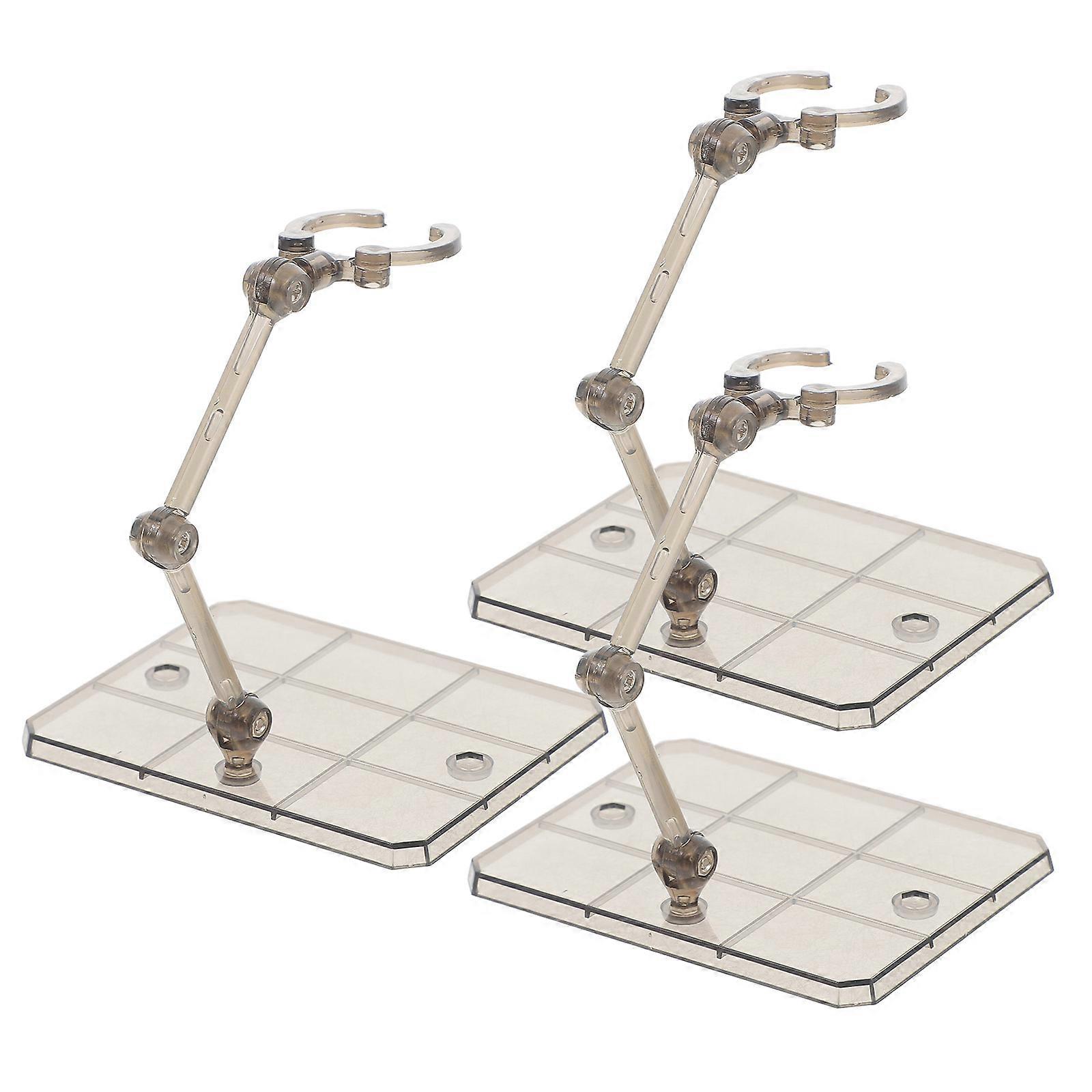ABS Assembly Action Figure Display Stand for Storage with 3Pcs Holder Bases