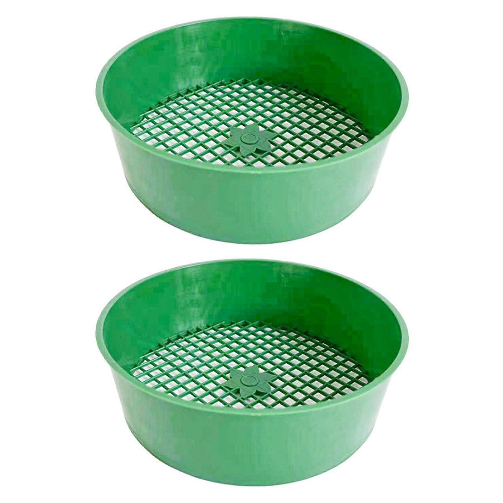 Garden Sieve Set for Soil and Compost, Efficient Gravel Sifting, Compact 16cm Diameter Tool