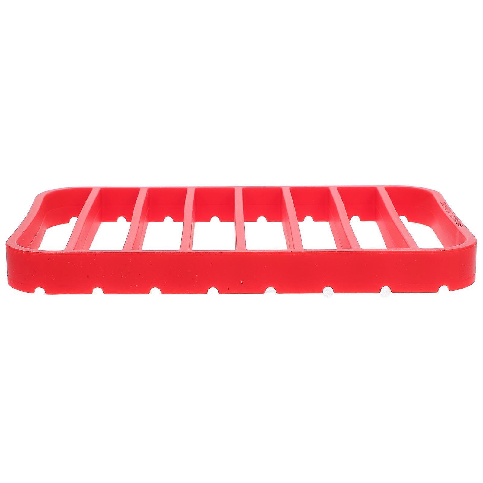 Nonstick Silicone Roasting Rack for Roasting Red Kitchen Multipurpose Rack
