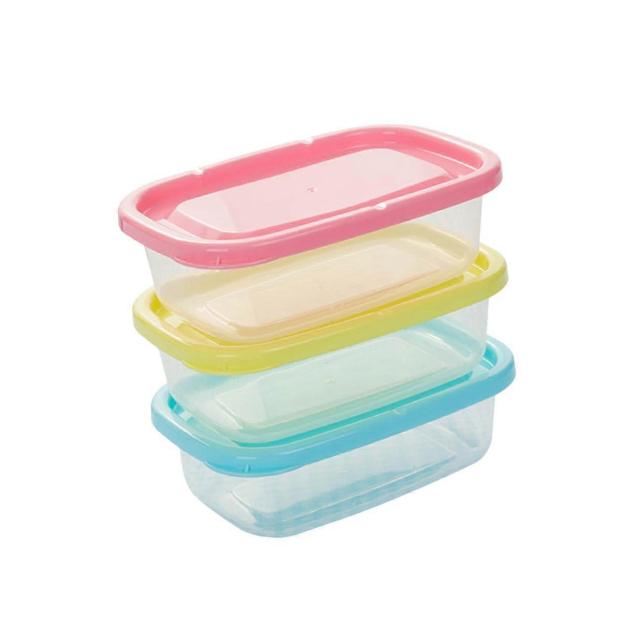 4pcs Airtight Leakproof Food Storage Containers with Lids, Stackable Microwave Freezer Safe Kitchen Boxes Ref:8255