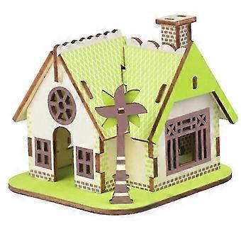 3d wooden house puzzle educational board toy diy funny jigsaw for kids children 2025