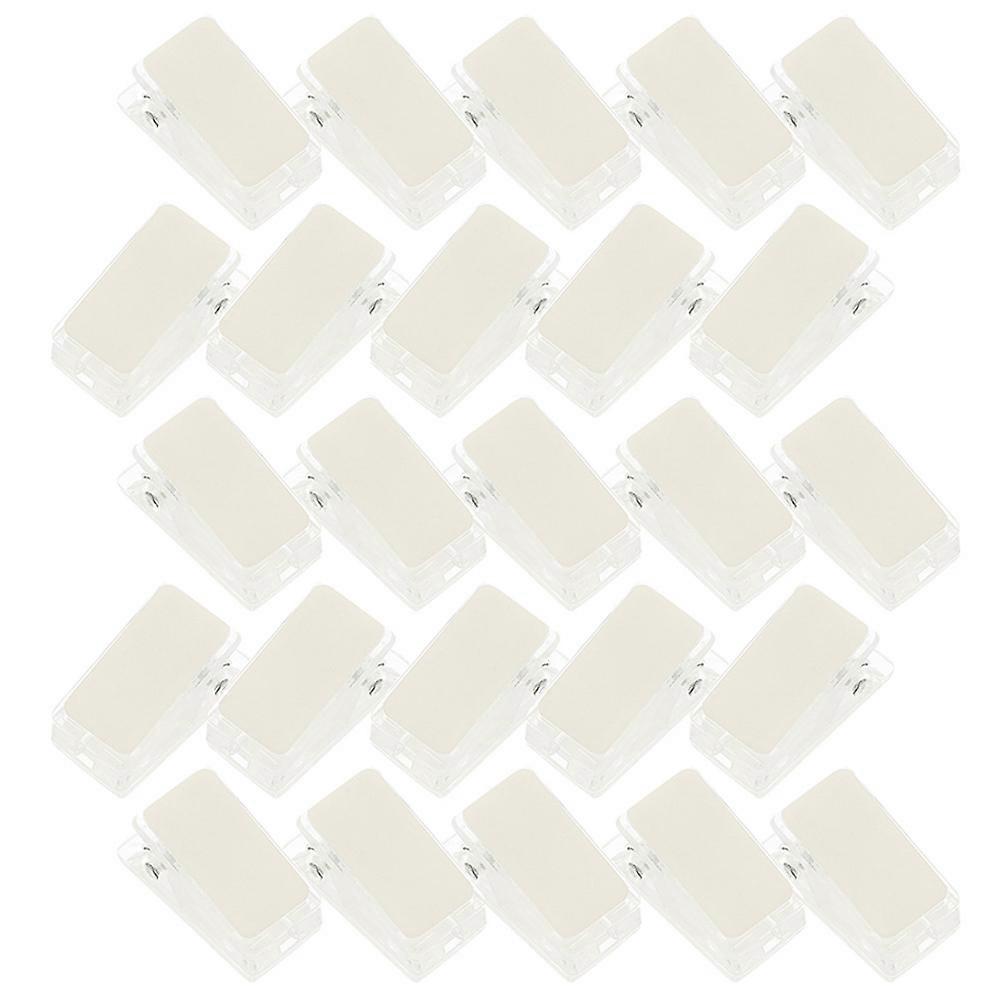 Adhesive Badge Clips Name Tag Clips with Straps for Work Use 35Pcs