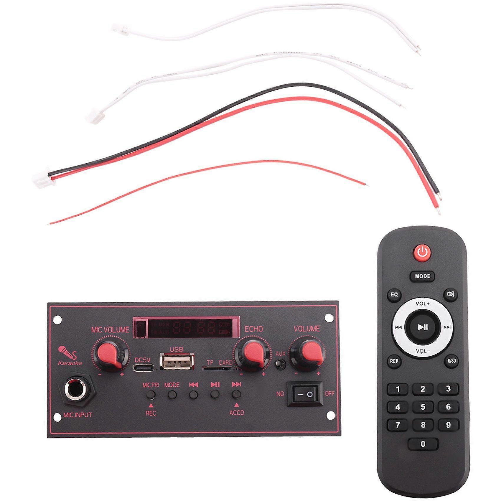 Amplifier Board 2 x 10W Bluetooth Mp3 Decoding Board Trolley Audio Player Car Bluetooth Module Accessories,A