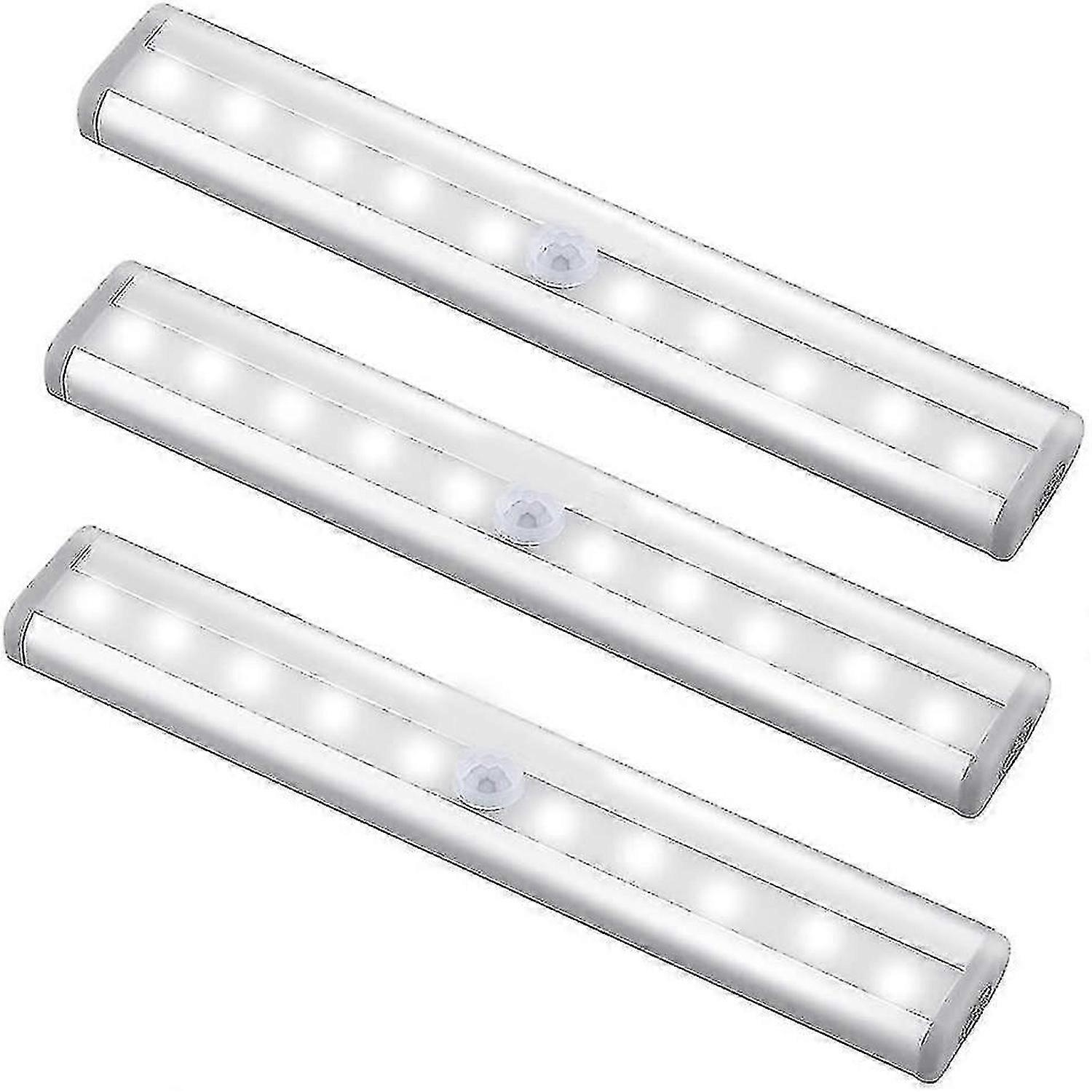 3 Pack Upgraded Usb Rechargeable 10 Led Magnetic Motion Sensor Light
