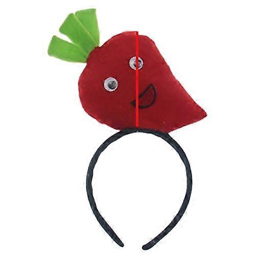 Red Plush Headband for Cosplay and Performance, Soft Comfortable Costume Accessory