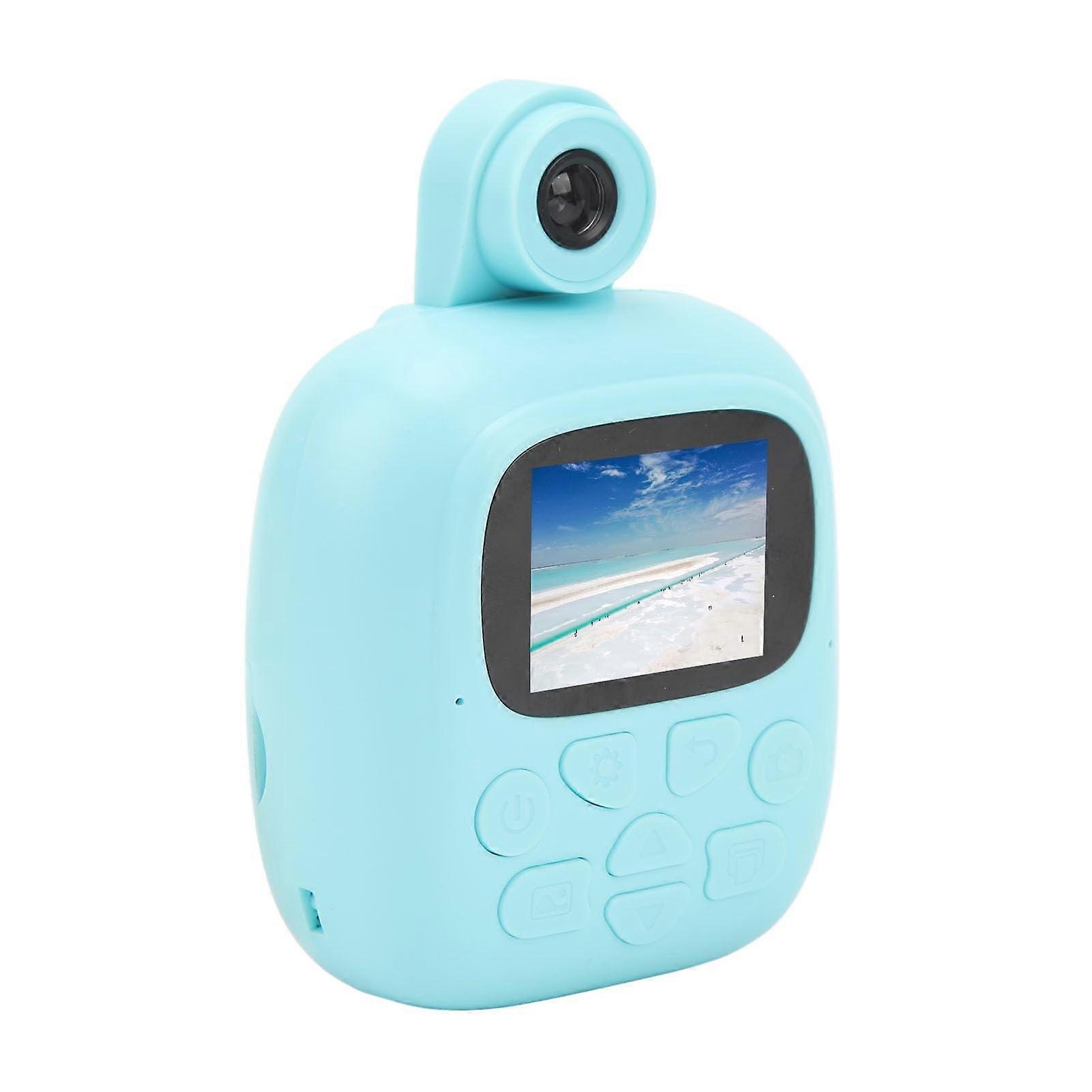 Mini Thermal Printer Camera 48MP Instant Inkless Photo Printing 2.0 Inch Compact Pocket Design