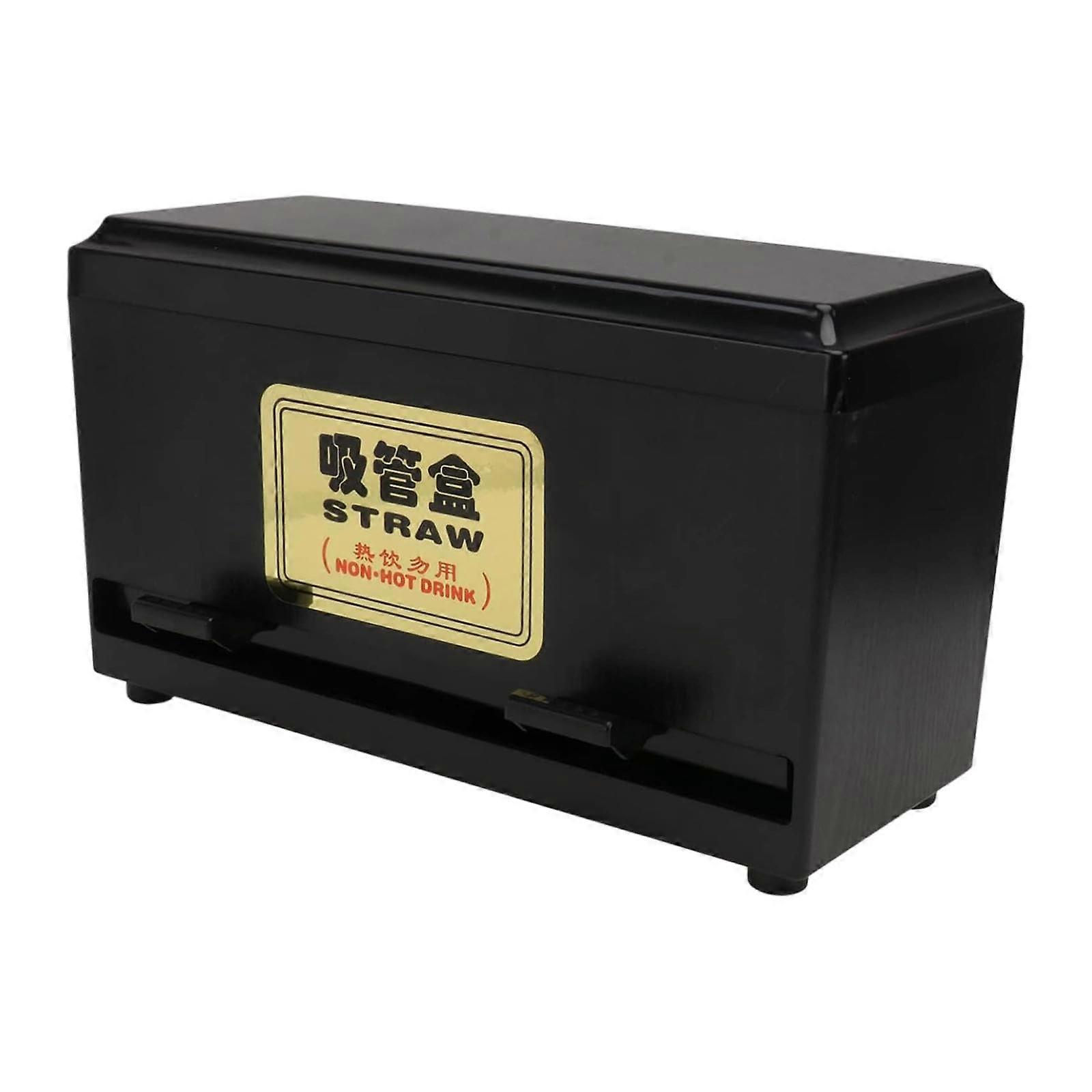 Straw Dispenser and Chopsticks Holder with  Capacity Dustproof Storage for Kitchen Cafe