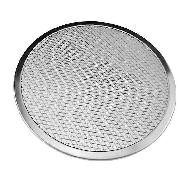 12 Inch Round Pizza Baking Screen Aluminum Mesh Pan for Thin Crust, Dishwasher Safe