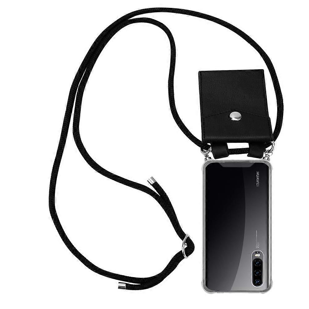 Huawei P30 Case Silicone Case - Cord with Silver Elements