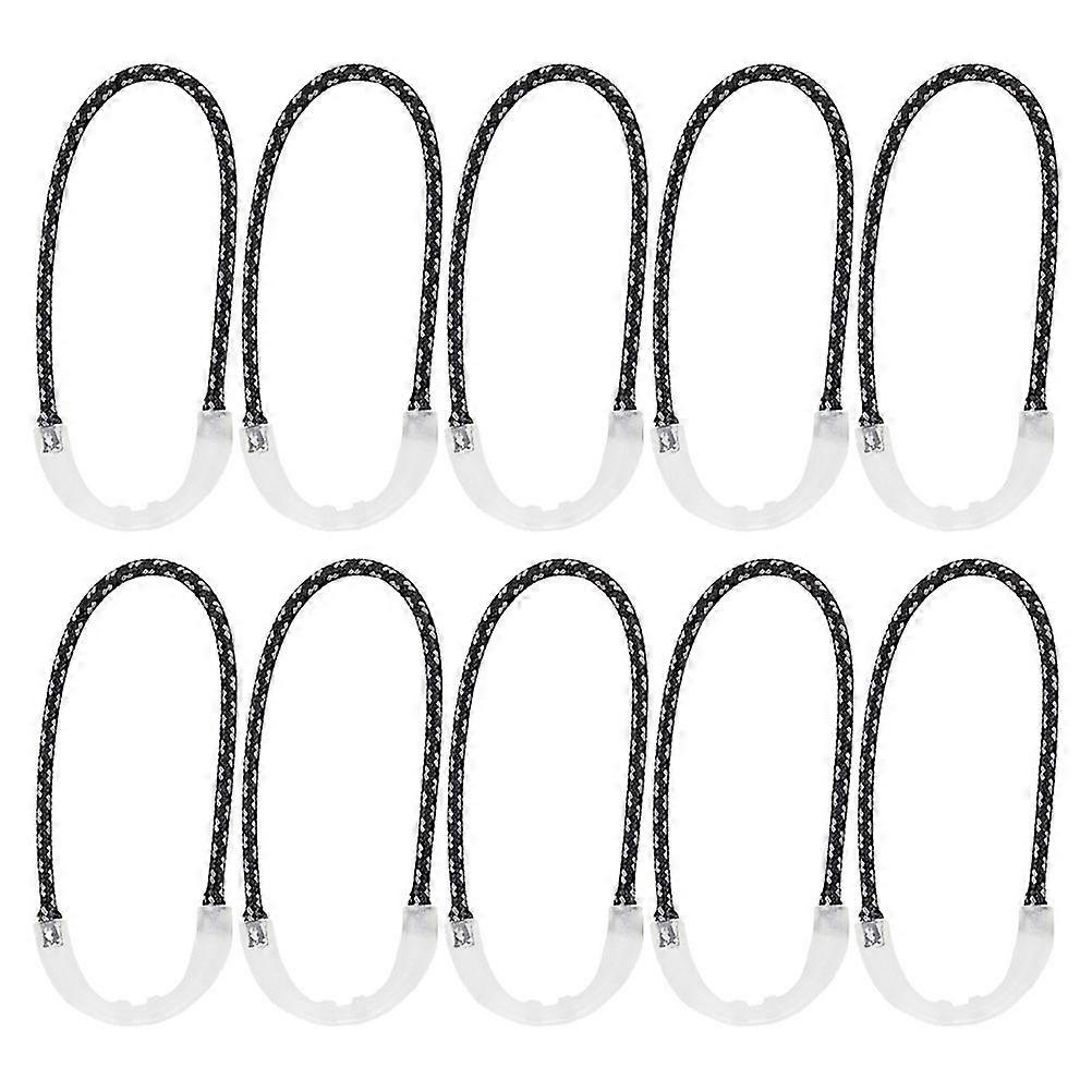 10Pcs Outdoor Backpack Luminous Zipper Pulls Anti-lost Self-luminous Drawstring