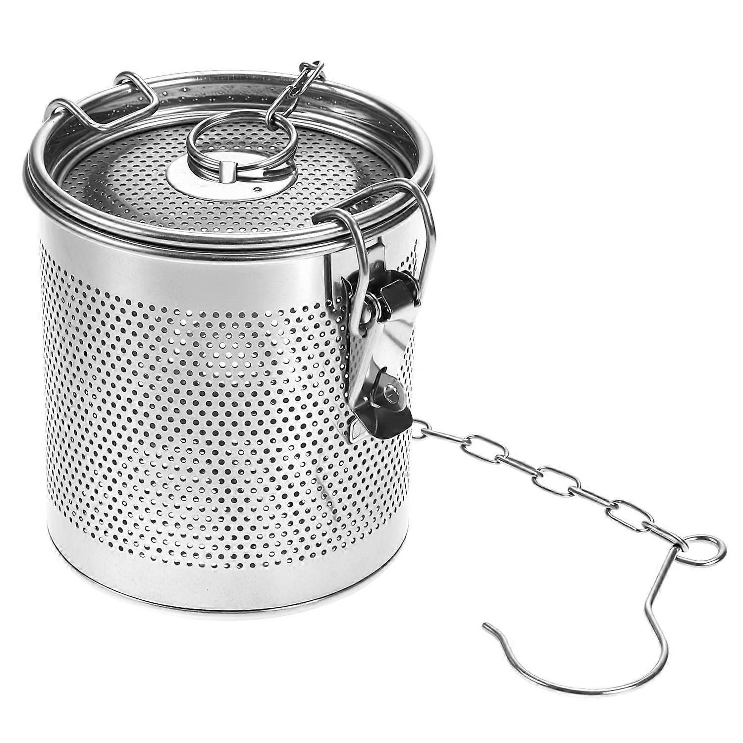 Stainless Steel Tea Infuser with Chain, 10x10cm Wire Mesh Spice Filter for Cooking