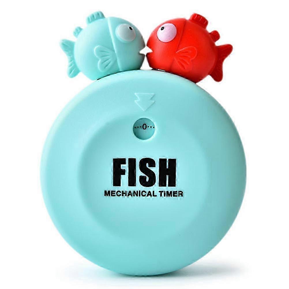 Kitchen Timer Mechanical Timer for Baking Frying Cooking Eggs Pancakes Cakes Blue Rectangular 1Pcs