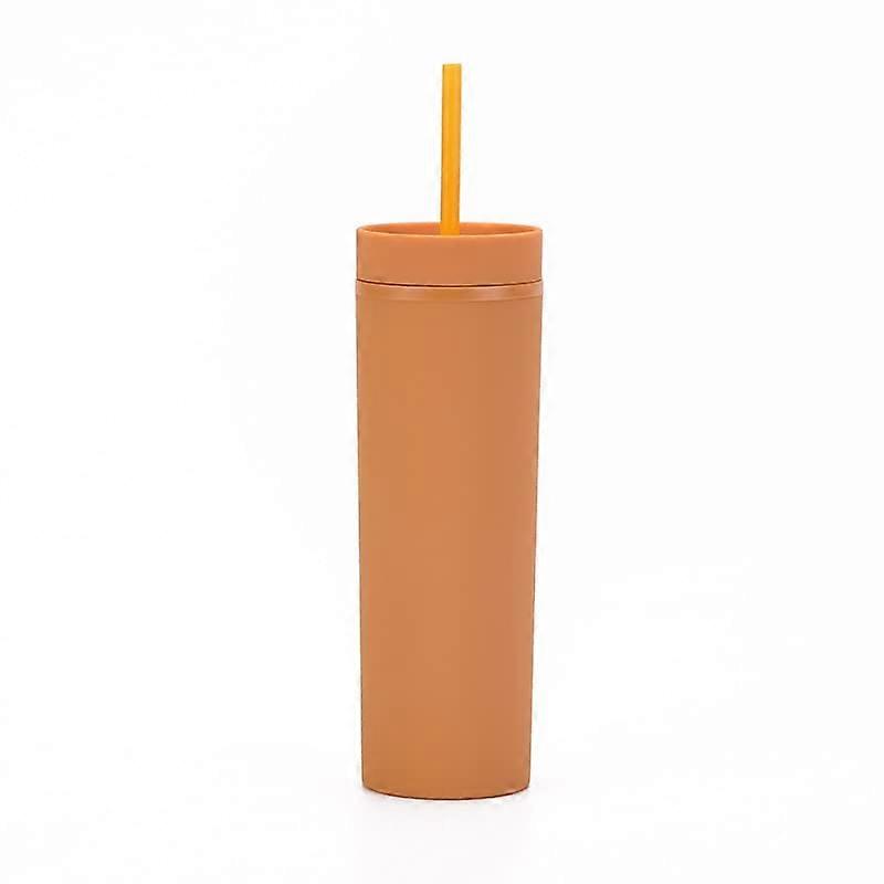 450ml Plastic Drinking Cup with Modern Minimalist Design, Reusable Water Cup Ginger S