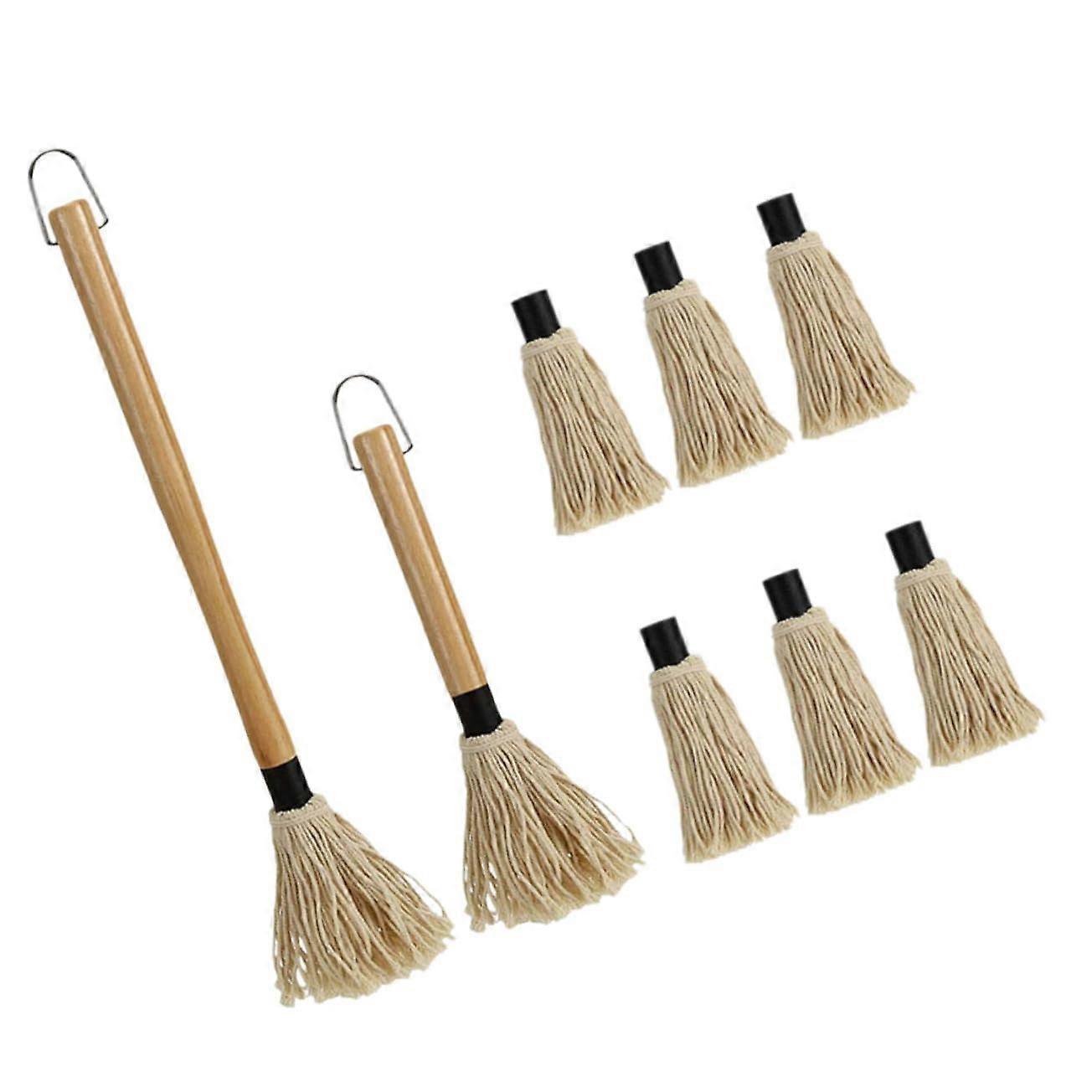BBQ Basting Brush and Grill Sauce Mop with Large Head, Durable Bristles, Even Marinade Coverage